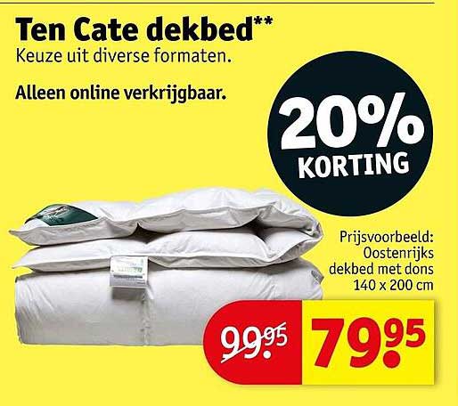 Ten Cate dekbed** 20% KORTING