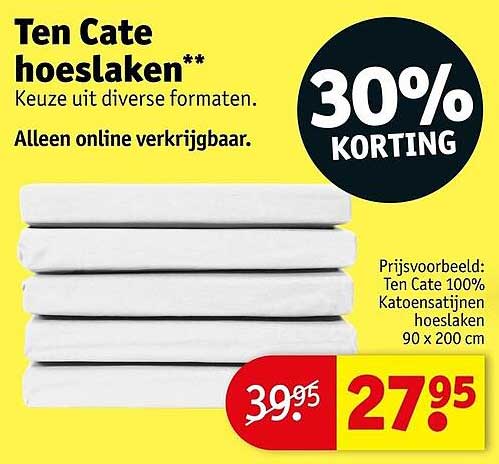 Ten Cate hoeslaken** 30% KORTING