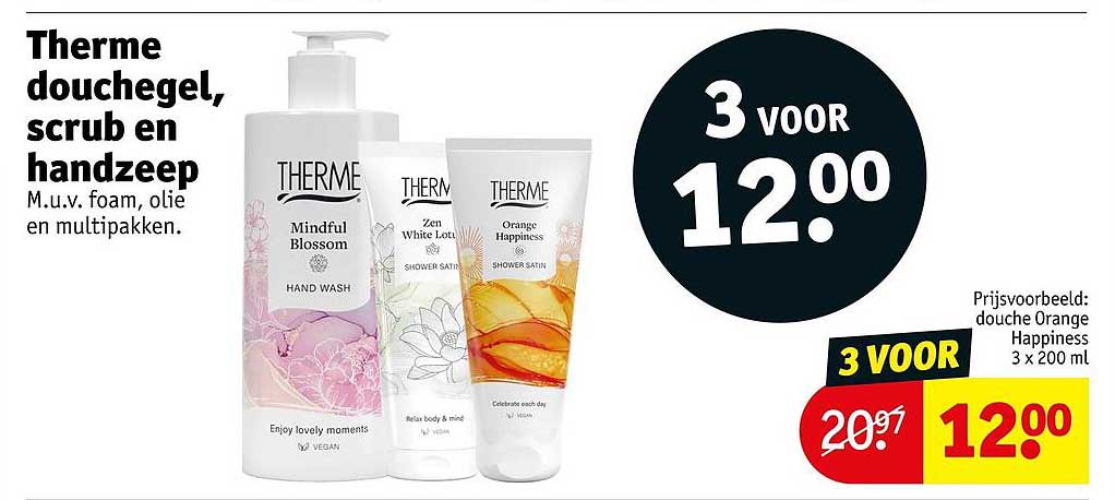 Therme douchegel, scrub en handzeep