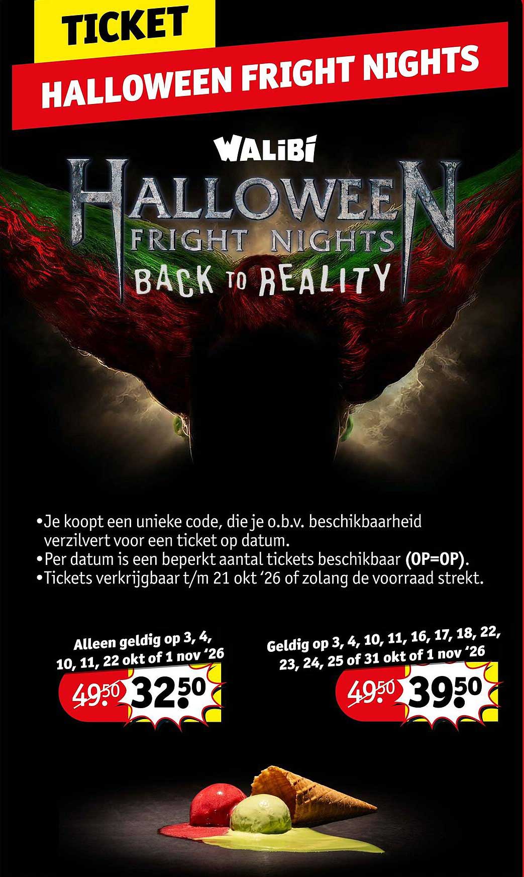 TICKET HALLOWEEN FRIGHT NIGHTS