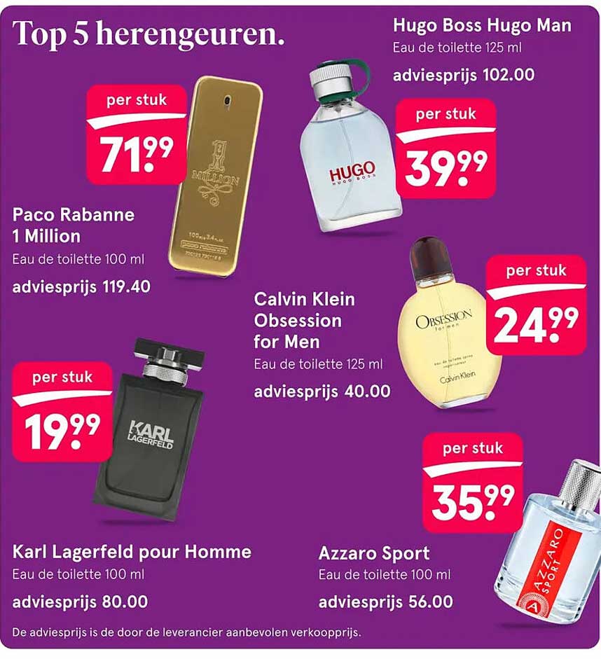 Top 5 herengeuren.