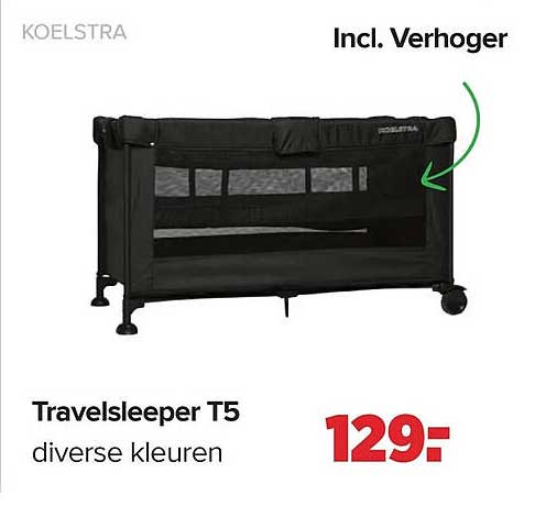 Travelsleeper T5 diverse kleuren Incl. Verhoger