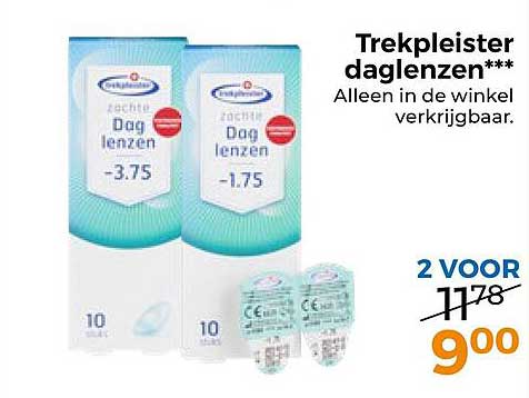 Trekpleister daglenzen*** Alleen in de winkel verkrijgbaar. 2 VOOR