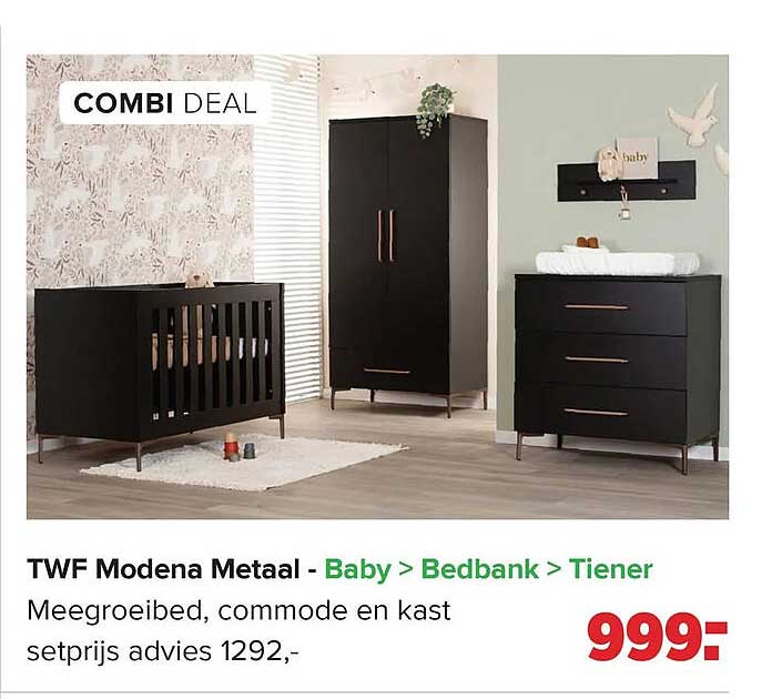 TWF Modena Metaal - Baby > Bedbank > Tiener