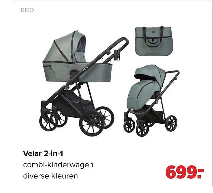 Velar 2-in-1 combi-kinderwagen diverse kleuren