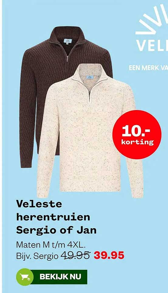 Veleste herentruien Sergio of Jan