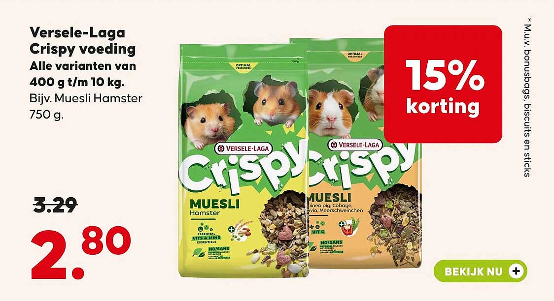 Versele-Laga Crispy voeding