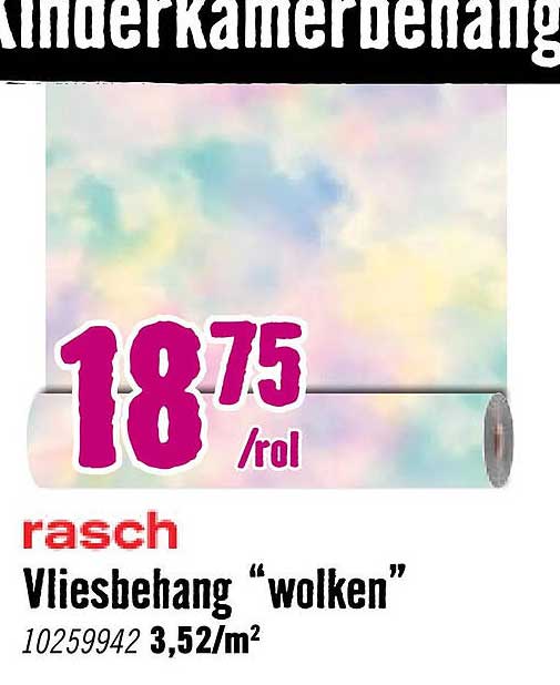 Vliesbehang “wolken”