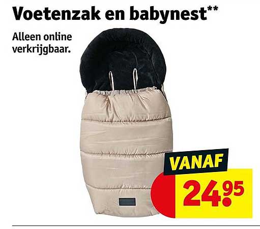Voetzak en babynest**