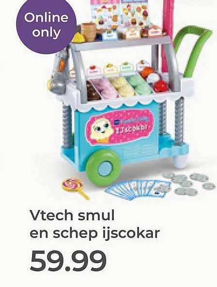 Vtech smul en schep ijscokar
