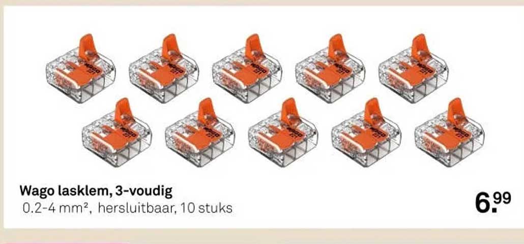 Wago lasklem, 3-voudig