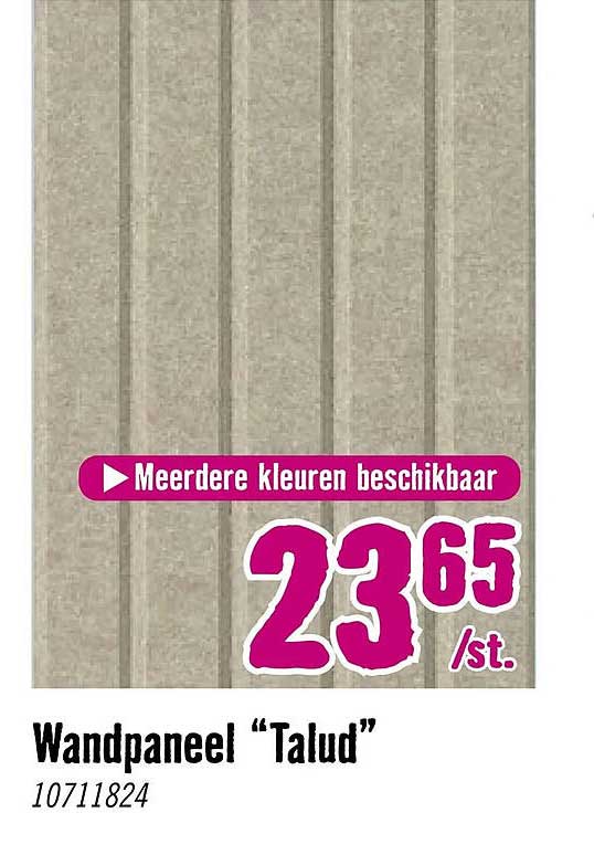 Wandpaneel “Talud” Meerdere kleuren beschikbaar
