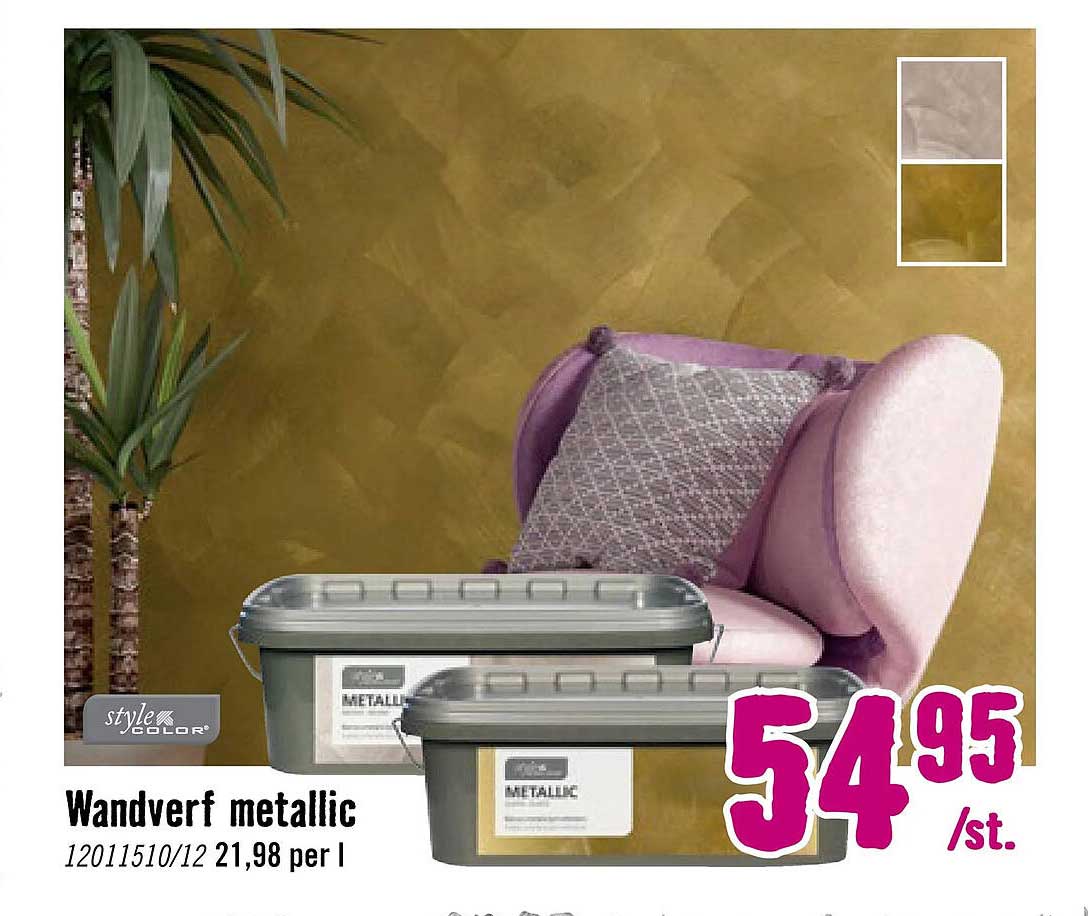Wandverf metallic