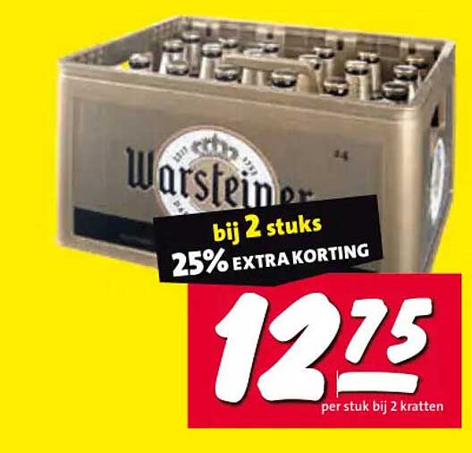 Warsteiner bij 2 stuks 25% EXTRA KORTING