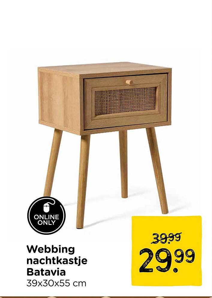 Webbing nachtkastje Batavia