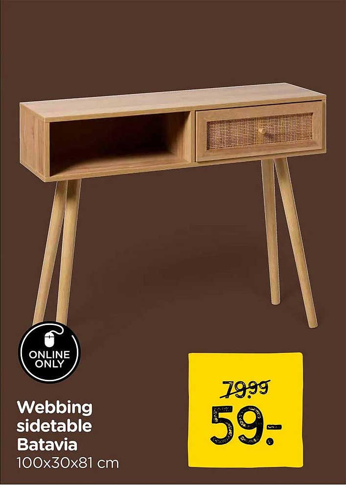 Webbing sidetable Batavia