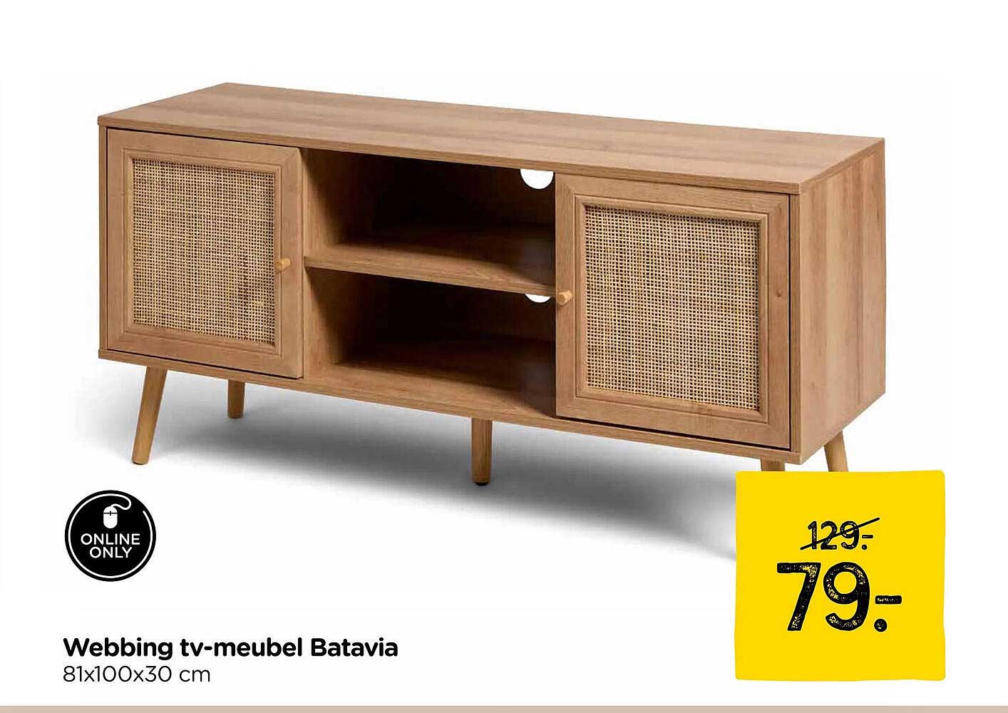 Webbing tv-meubel Batavia