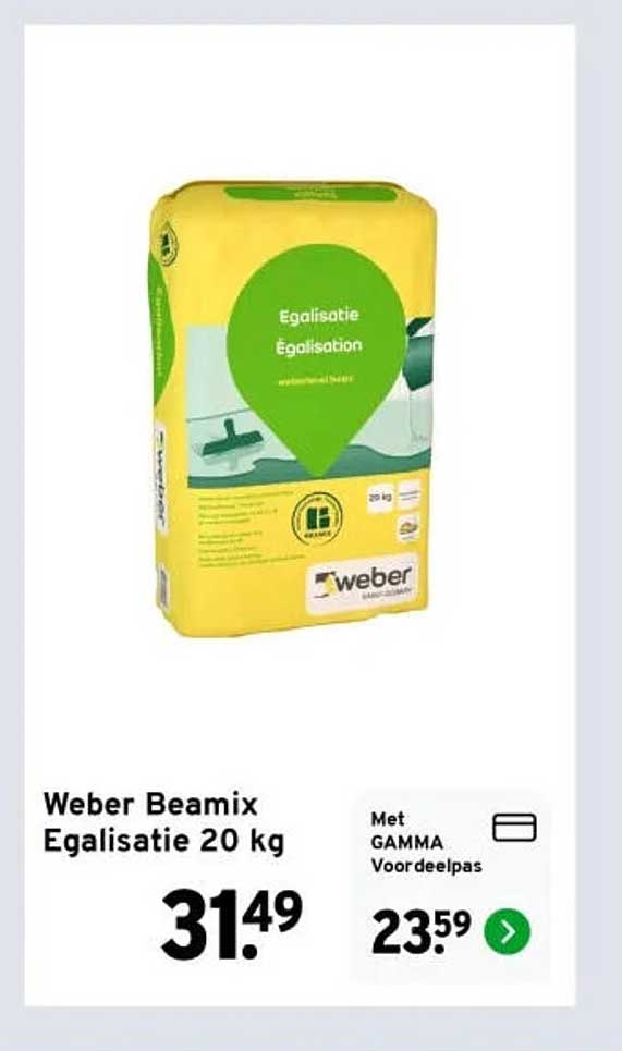 Weber Beamix Egalisatie 20 kg