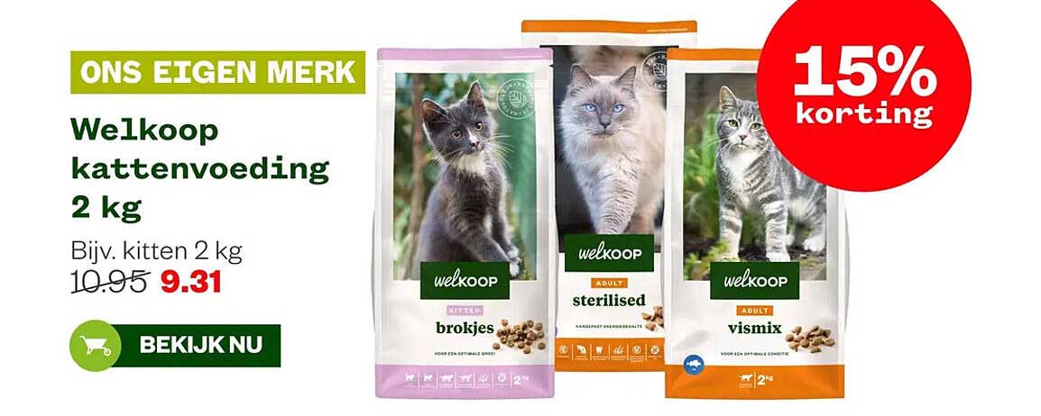 Welkoop kattenvoeding 2 kg