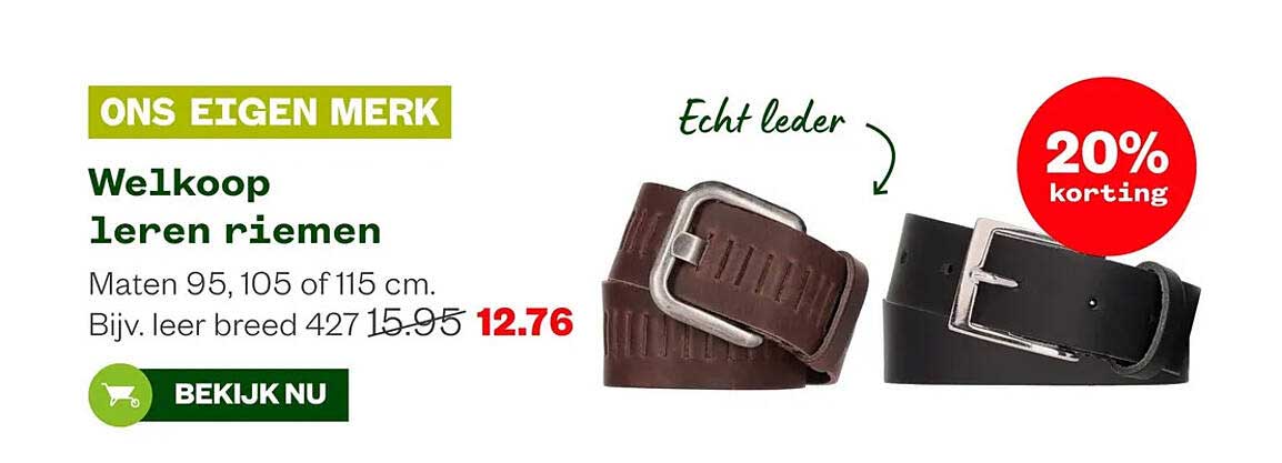 Welkoop leren riemen