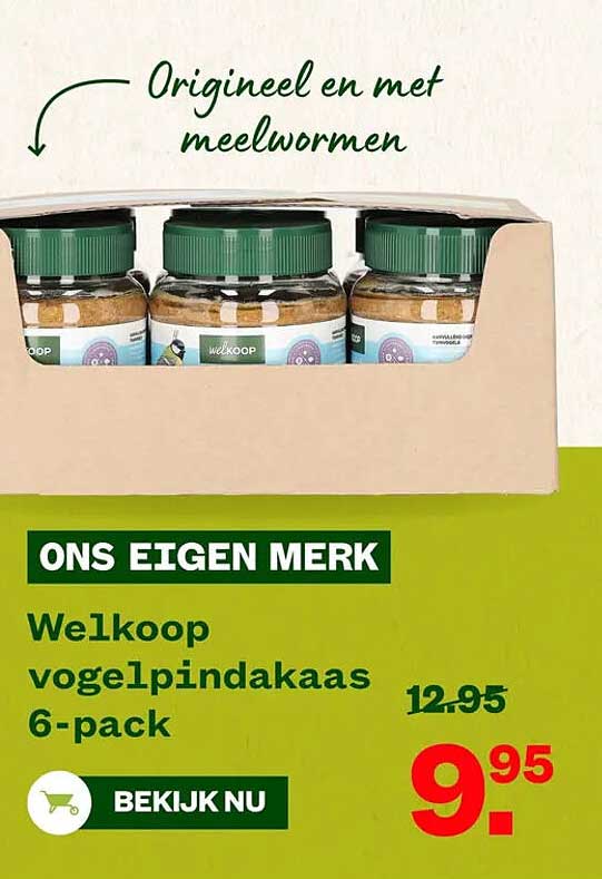 Welkoop vogelpindakaas 6-pack