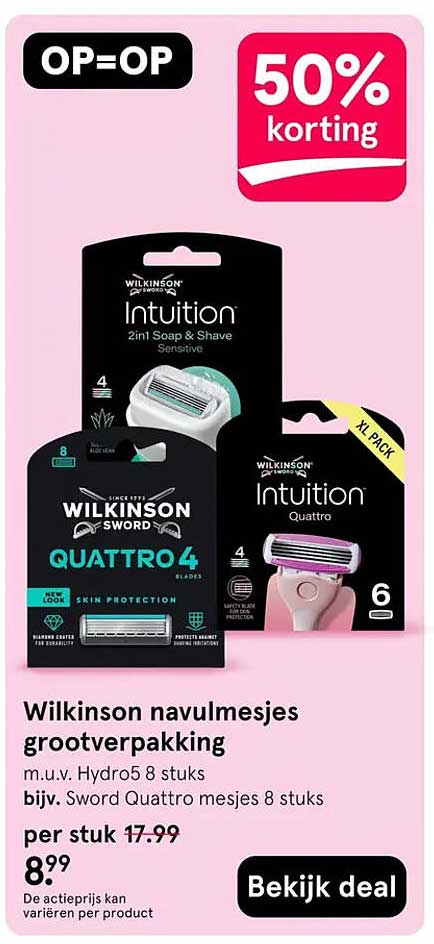 Wilkinson navulmesjes grootverpakking