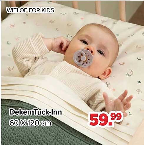 WITLOF FOR KIDS Deken Tuck-Inn 60 x 120 cm