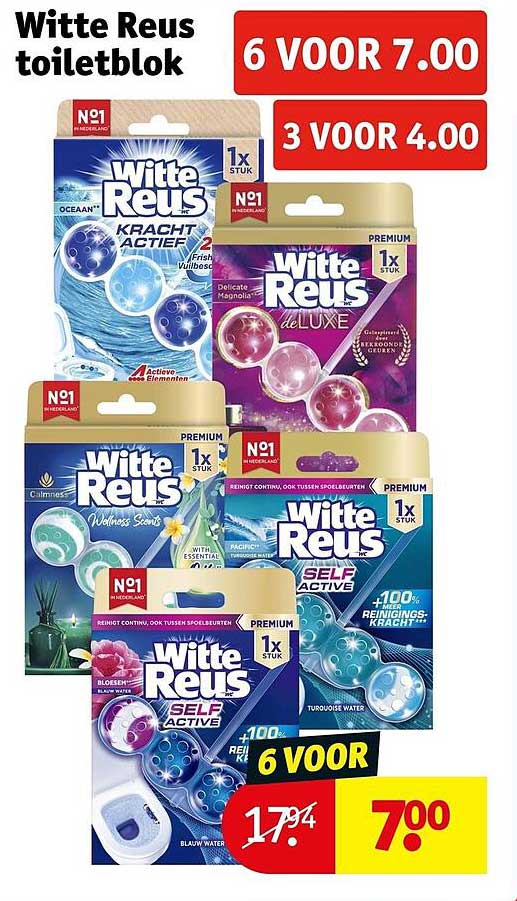 Witte Reus toiletblok 6 voor 7.00