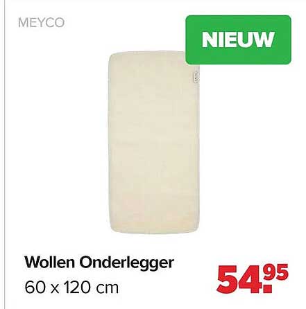 Wollen Onderlegger 60 x 120 cm NIEUW
