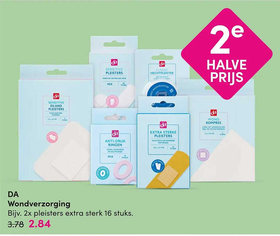 Wondverzorging 2e halve prijs