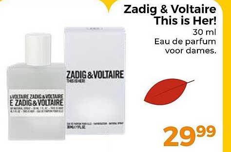 Zadig & Voltaire This is Her! 30 ml Eau de parfum voor dames.