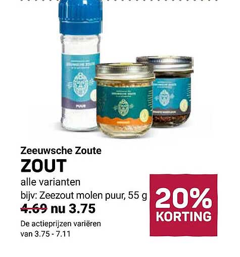 Zeeuwse Zoute ZOUT alle varianten