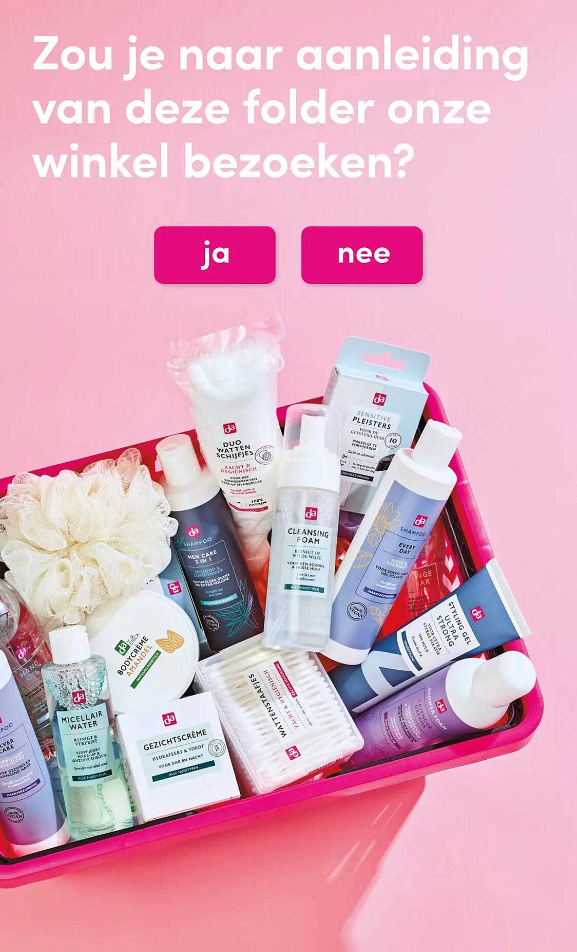 Zou je naar aanleiding van deze folder onze winkel bezoeken?