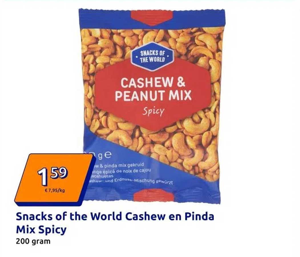 Snacks of the World Cashew en Pinda Mix Spicy