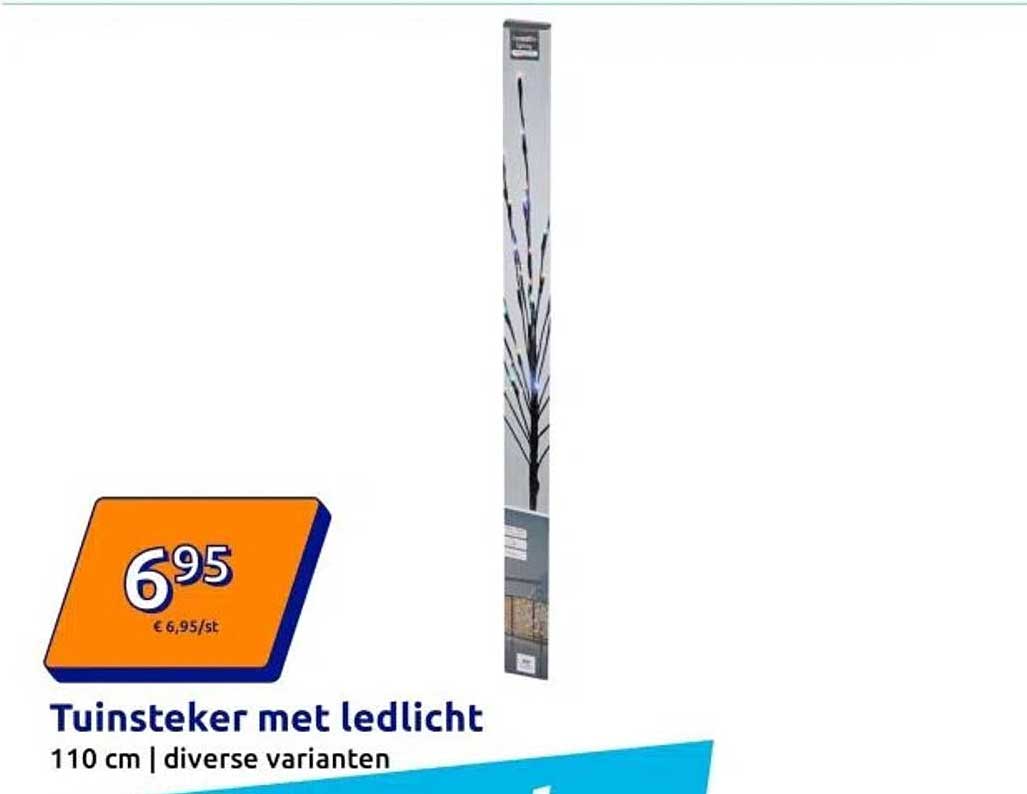 Tuinsteker met ledlicht