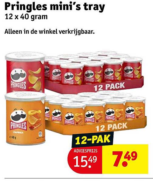 Pringles mini's tray