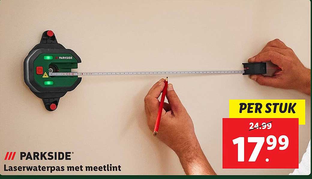 PARKSIDE Laserwaterpas met meetlint