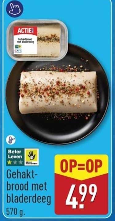 Gehaktbrood met bladerdeeg