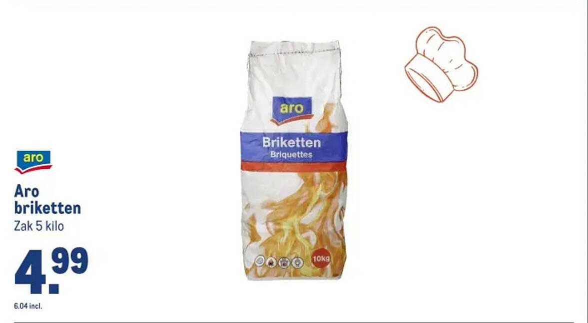 Aro briketten Zak 5 kilo