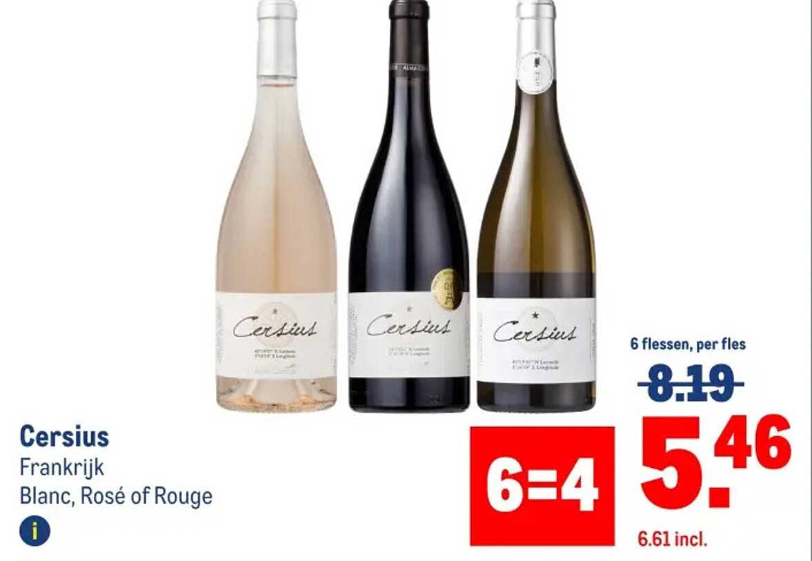 Cersius Wijnen - Blanc, Rosé of Rouge