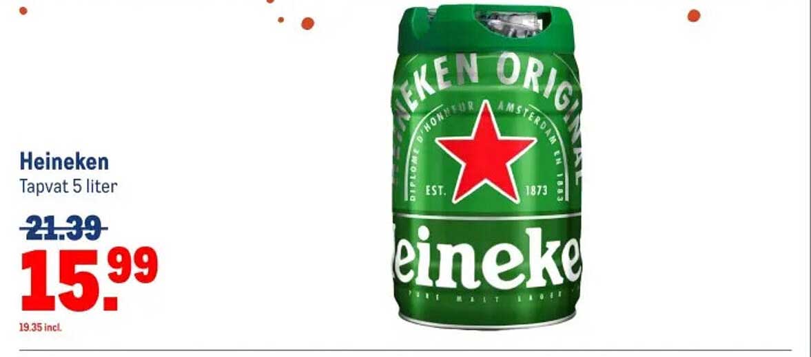 Heineken Tapvat 5 liter