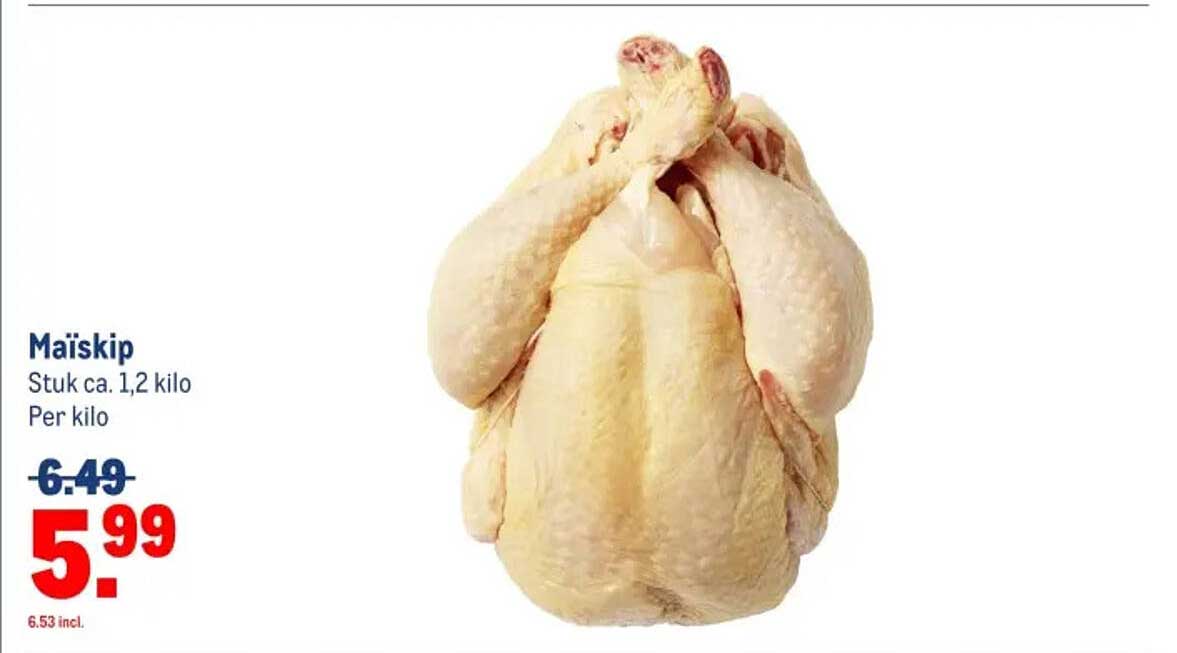 Maïskip Stuk ca. 1,2 kilo
