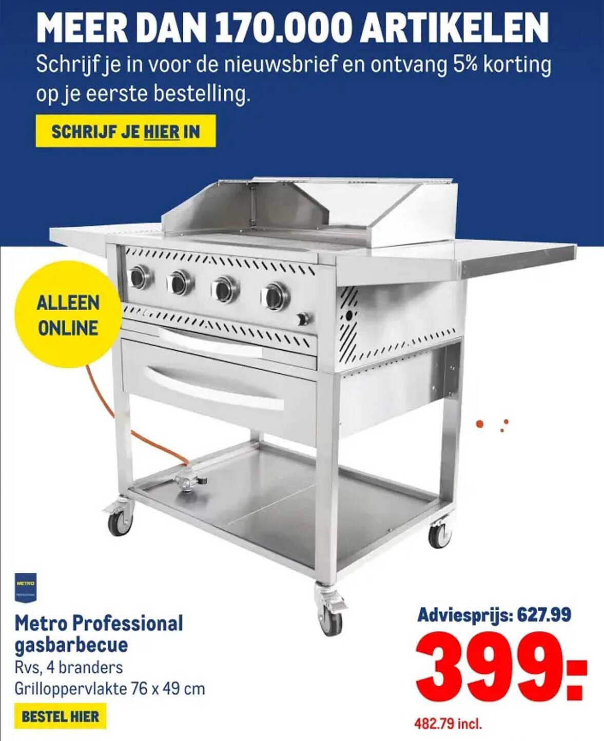 Metro Professional gasbarbecue