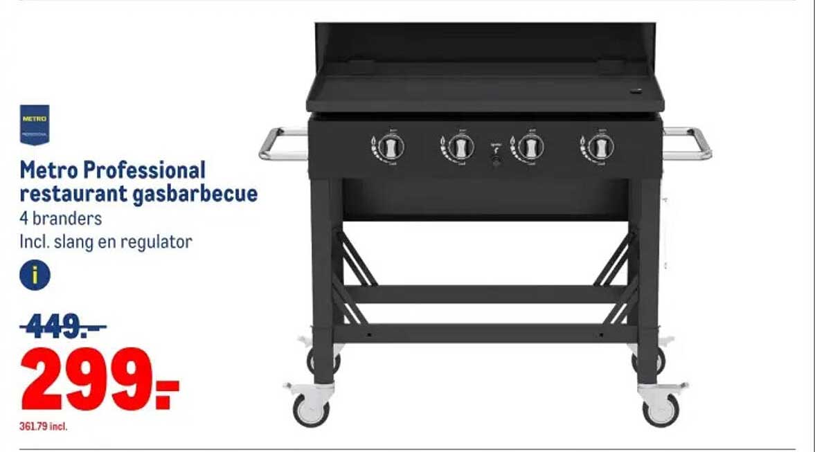 Metro Professional restaurant gasbarbecue