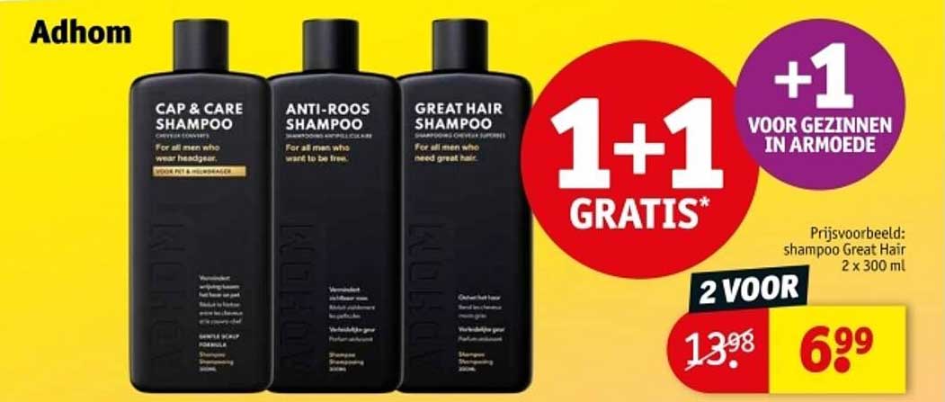 1+1 GRATIS Adhom Shampoo