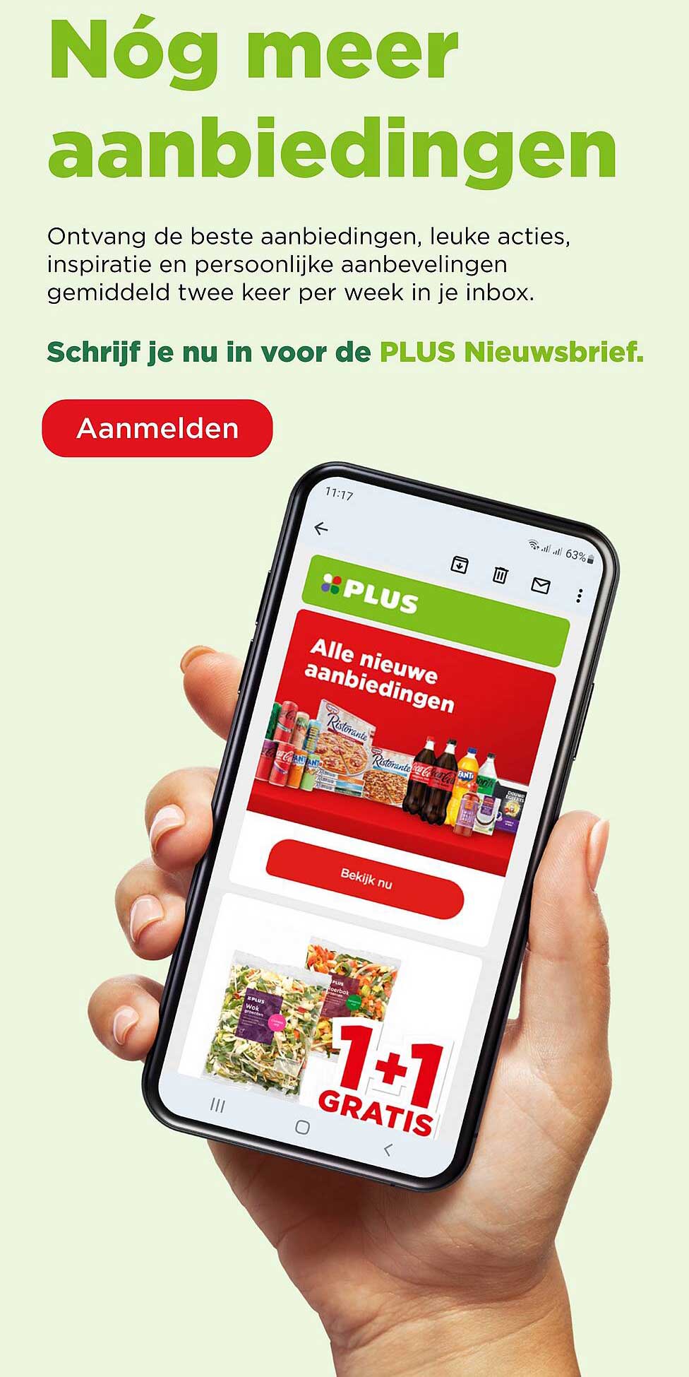 1+1 GRATIS op PLUS Groentenmix