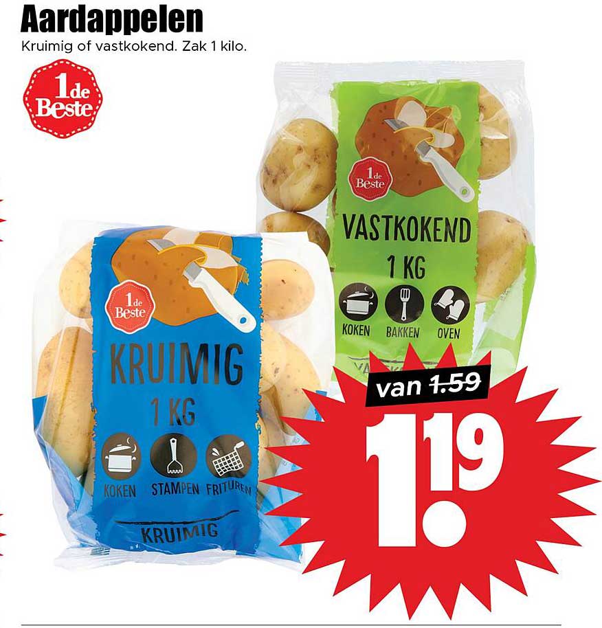 Aardappelen Kruimig of Vastkokend 1 kg