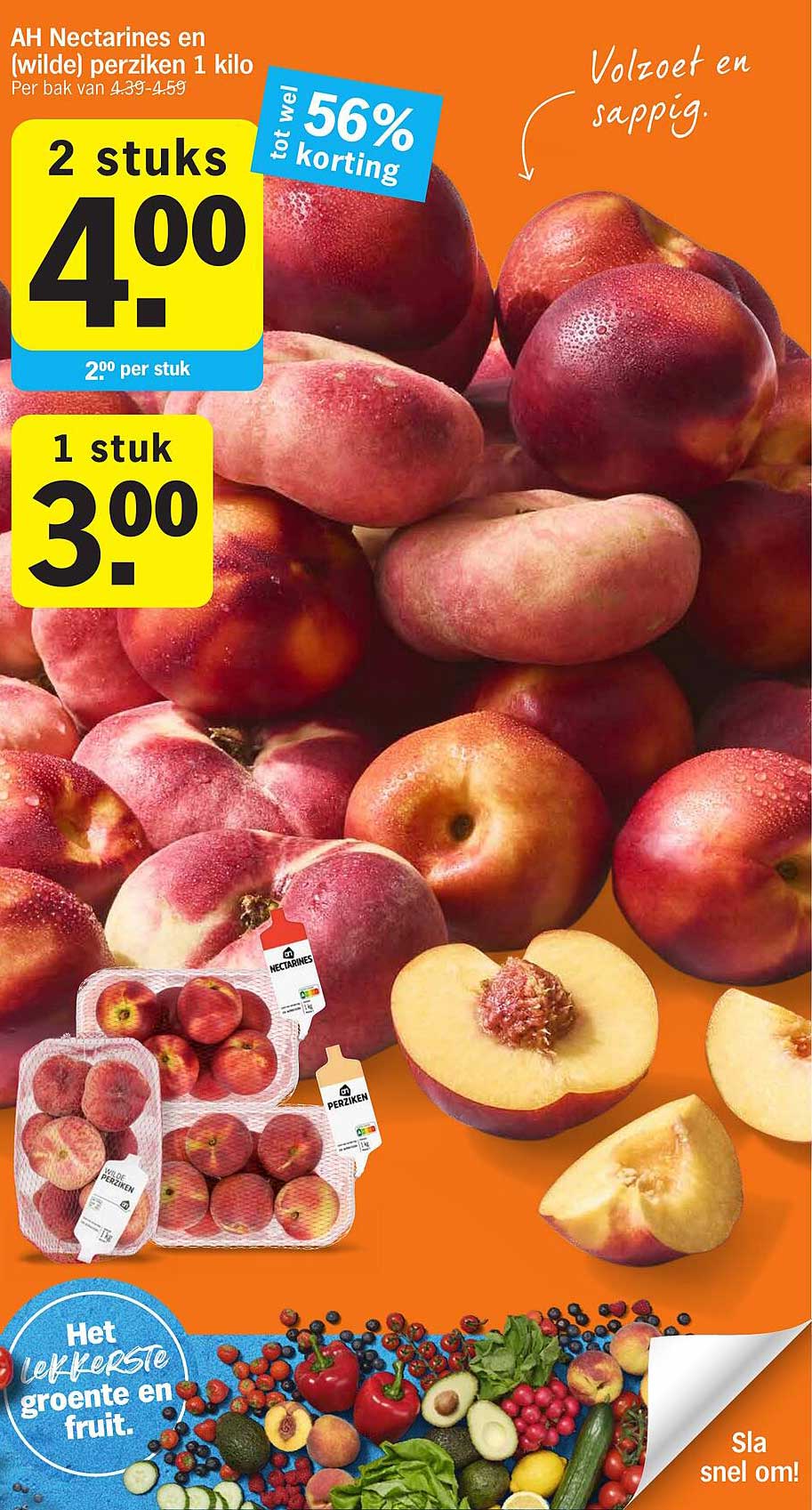 AH Nectarines en (wilde) perziken 1 kilo