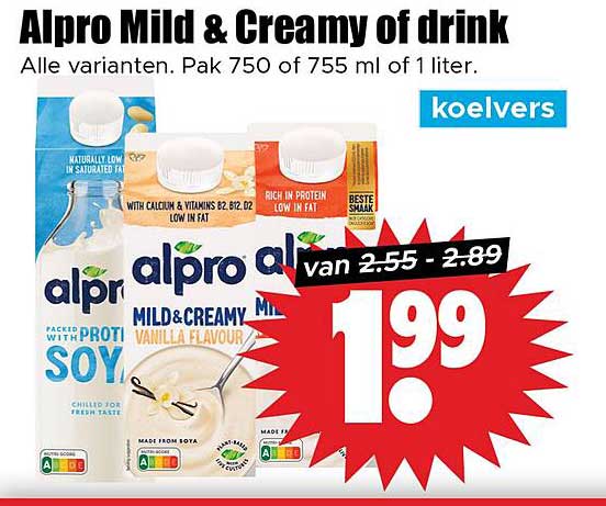 Alpro Mild & Creamy of drink