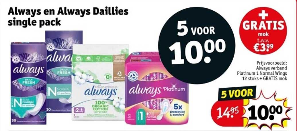 Always en Always Daillies single pack